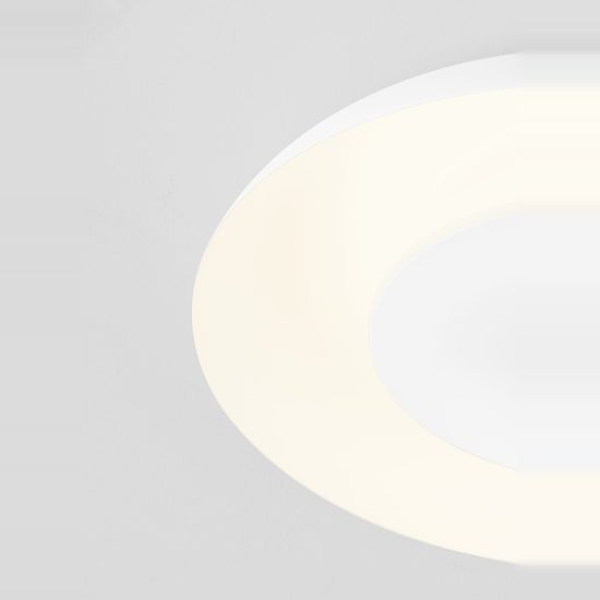 Plafoniera led 24w cct 2700k 4000k dimmerabile 40cm per cucina moderna bianca
