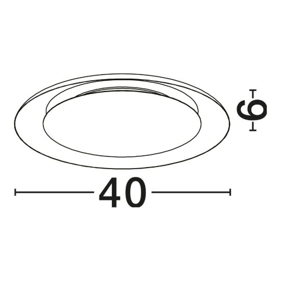 Plafoniera led 24w cct 2700k 4000k dimmerabile 40cm per cucina moderna bianca