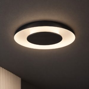 Plafoniera per cucina nero e bianco led 24w cct 2700k 4000k dimmerabile