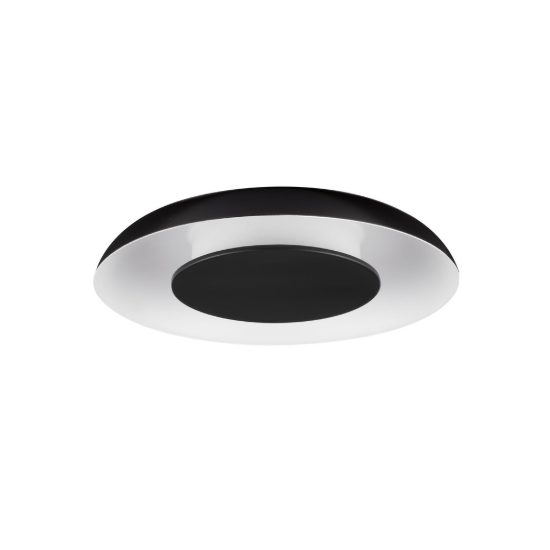 Plafoniera per cucina nero e bianco led 24w cct 2700k 4000k dimmerabile