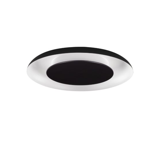 Plafoniera per soggiorno nero e bianco led 38w cct 2700k 4000k dimmerabile