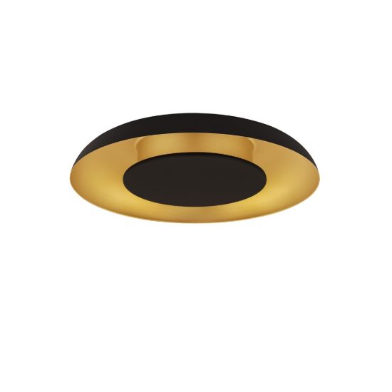 Plafoniera led 24w cct 2700k 4000k dimmerabile per ingresso nero e oro