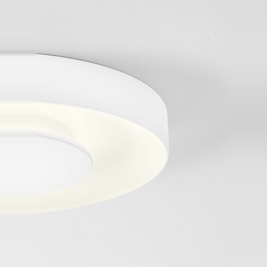 Plafoniera led 25w cct 2700k 4000k dimmerabile per cucina moderna rotonda bianca