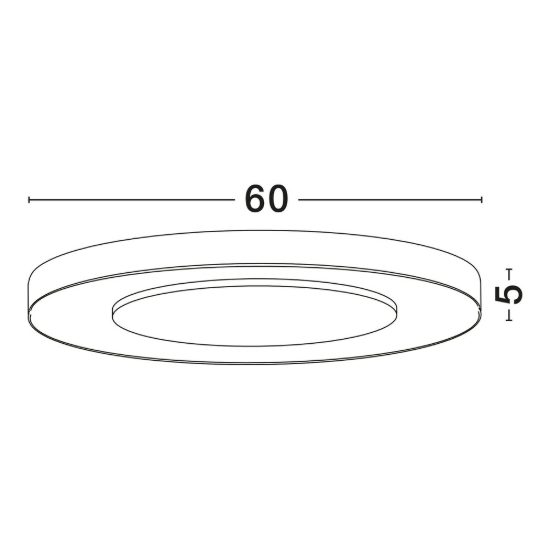Plafoniera led 37w cct 2700k 4000k dimmerabile per camera da letto bianca