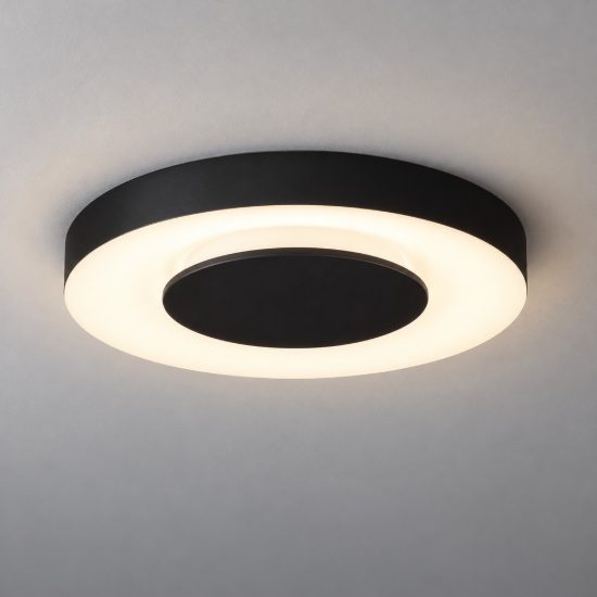 Plafoniera per cucina nero e bianco led 25w cct 2700k 4000k dimmerabile