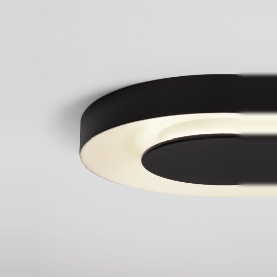 Plafoniera per cucina nero e bianco led 25w cct 2700k 4000k dimmerabile
