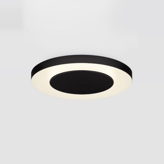 Plafoniera per camera da letto nero e bianco led 37w cct 2700k 4000k dimmerabile