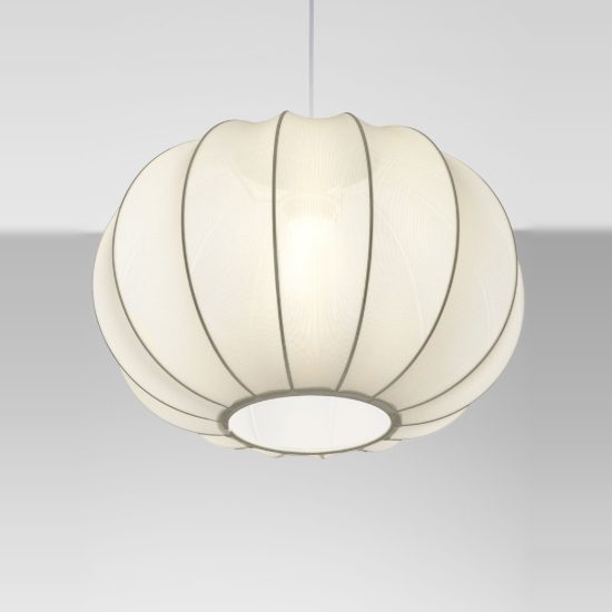 Lampadario a sospensione moderno lanterniforme bianco per camera da letto