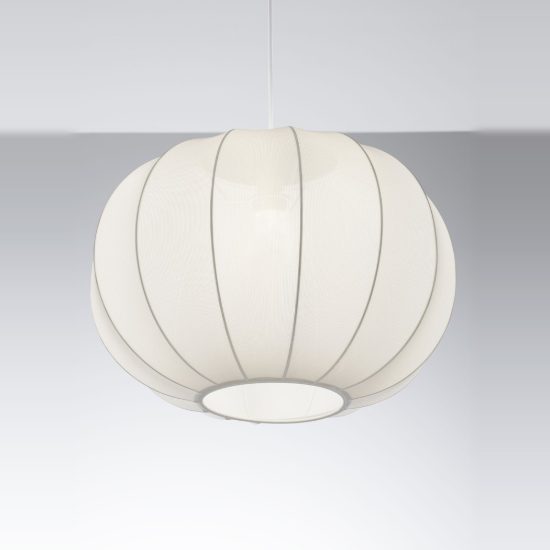 Lampadario a sospensione per camera da letto moderno a lanterna bianco