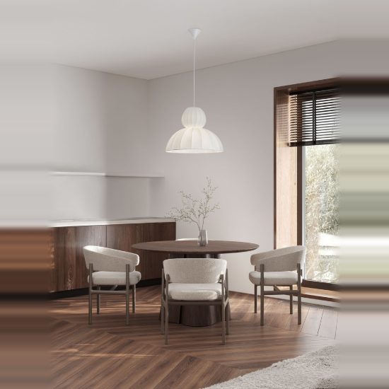 Lampadario a sospensione per camera da letto moderno lanterniforme bianco