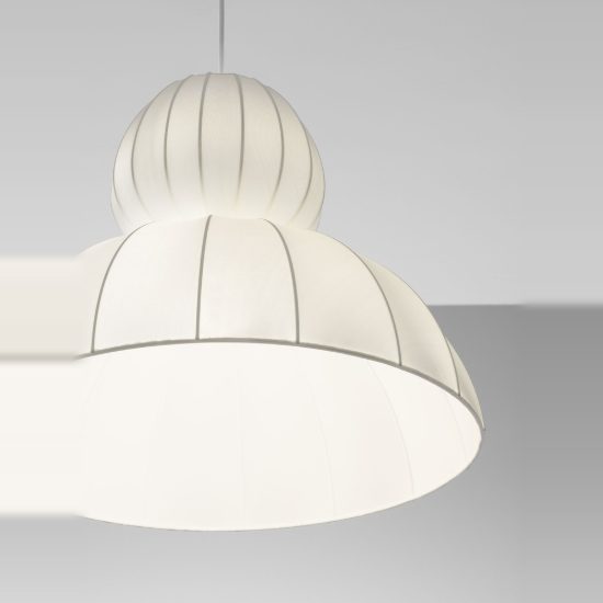 Lampadario a sospensione per camera da letto moderno lanterniforme bianco