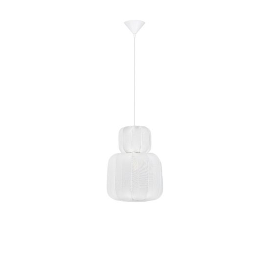 Lampadario a sospensione per camera da letto moderno a lanterna bianco