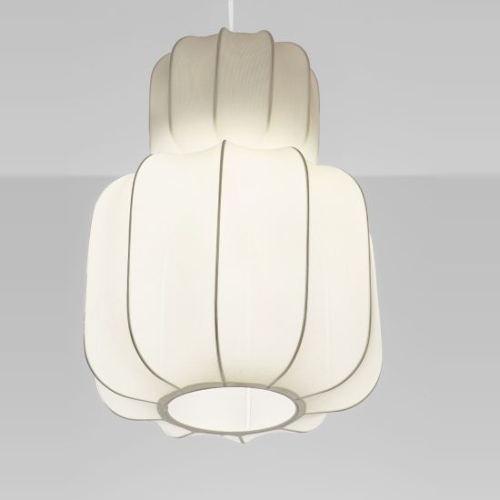 Lampadario a sospensione per camera da letto moderno a lanterna bianco