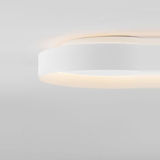 Plafoniera led 49w cct 2700k 4000k 45cm dimmerabile per cucina moderna bianca