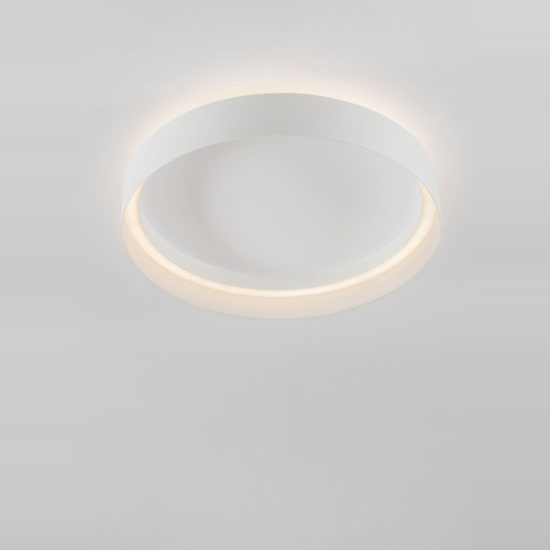 Plafoniera led 49w cct 2700k 4000k 45cm dimmerabile per cucina moderna bianca