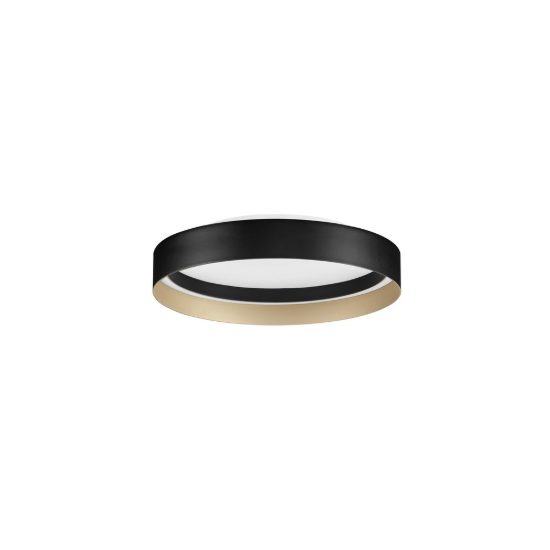 Plafoniera per cucina oro champagne e nero led 49w cct 2700k 4000k dimmerabile