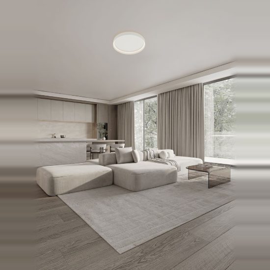 Plafoniera led 59w cct 2700k 4000k dimmerabile per camera da letto bianca