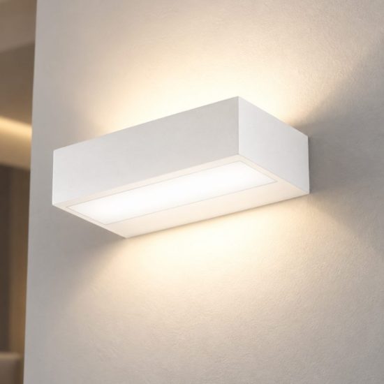 Fabas snap bianca applique led 18w cct 2700k 3000k 4000k dimmerabile