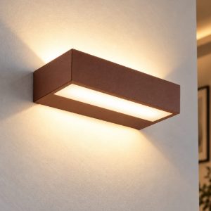 Fabas snap applique corten led 18w cct 2700k 3000k 4000k dimmerabile