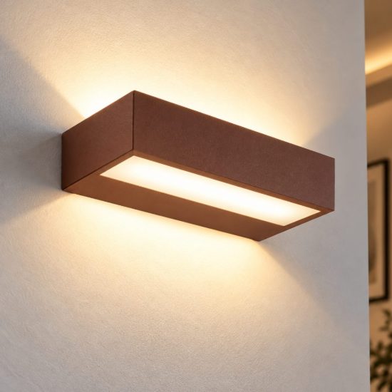 Fabas snap applique corten led 18w cct 2700k 3000k 4000k dimmerabile