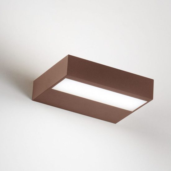 Fabas snap applique corten led 18w cct 2700k 3000k 4000k dimmerabile