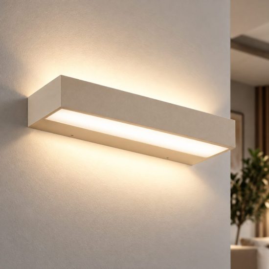 Fabas snap applique led 24w cct 2700k 3000k 4000k dimmerabile sabbia