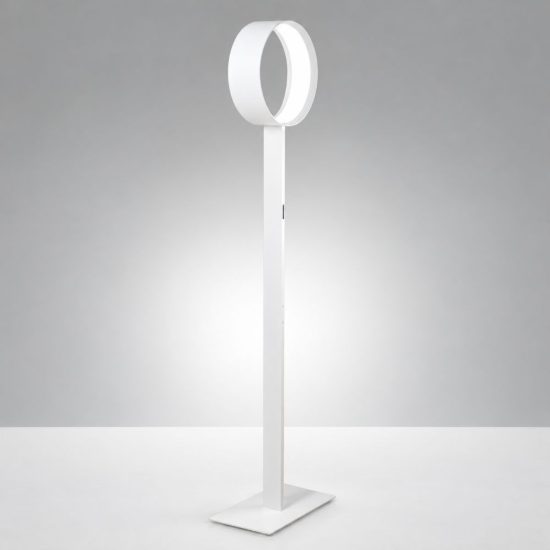 Fabas venice lampada da terra bianca led 27w cct 2700k 3000k 4000k dimmerabile