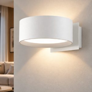 Fabas venice applique bianca led 11w cct 2700k 3000k 4000k dimmerabile