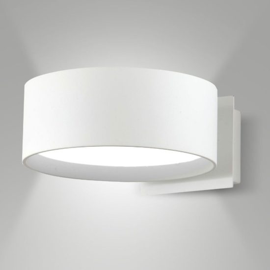 Fabas venice applique bianca led 11w cct 2700k 3000k 4000k dimmerabile