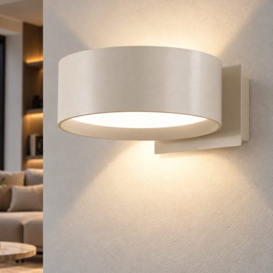 Fabas applique venice champagne led 11w cct 2700k 3000k 4000k dimmerabile