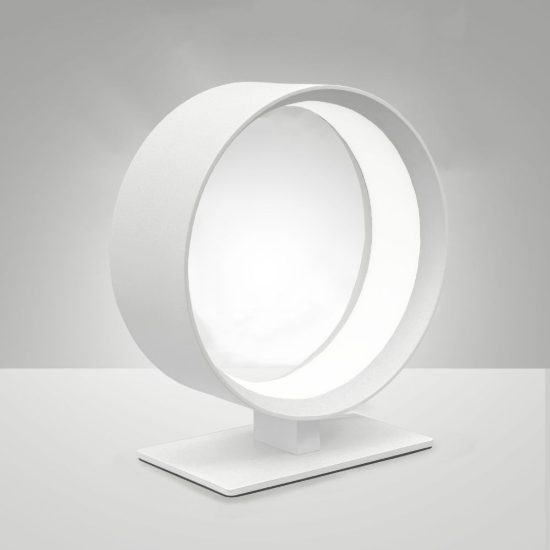 Fabas venice abat-jour bianca per camera da letto led 19w cct 2700k 3000k 4000k dimmerabile