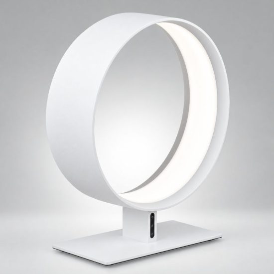 Fabas venice lampada da tavolo bianca led 27w cct 2700k 3000k 4000k dimmerabile