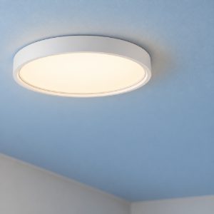 Plafoniera led 30w 3000k dimmerabile 45cm moderna rotonda bianca