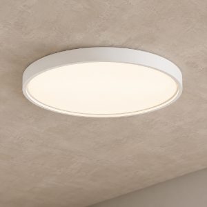Plafoniera led 60w 3000k dimmerabile 60cm moderna rotonda bianca
