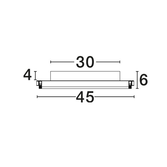 Plafoniera led 38w 3000k 45cm moderna ovale bianca