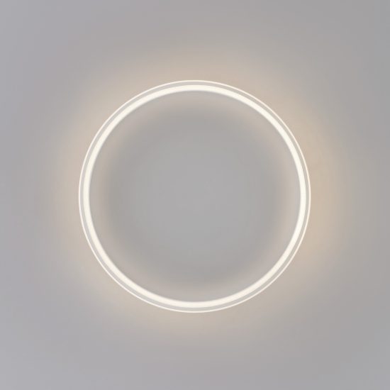 Plafoniera led 52w 3000k 60cm moderna ovale bianca