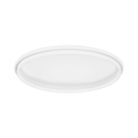 Plafoniera led 52w 3000k 60cm moderna ovale bianca