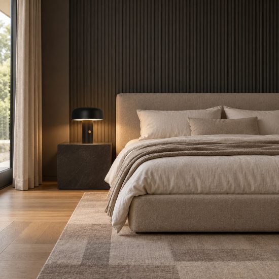 Abat-jour per camera da letto nero a fungo led 17w 3000k dimmerabile
