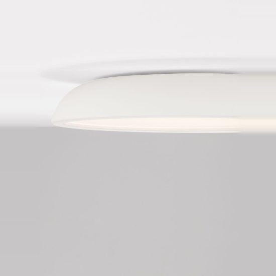 Plafoniera led 44w 3000k dimmerabile 60cm moderna rotonda bianca