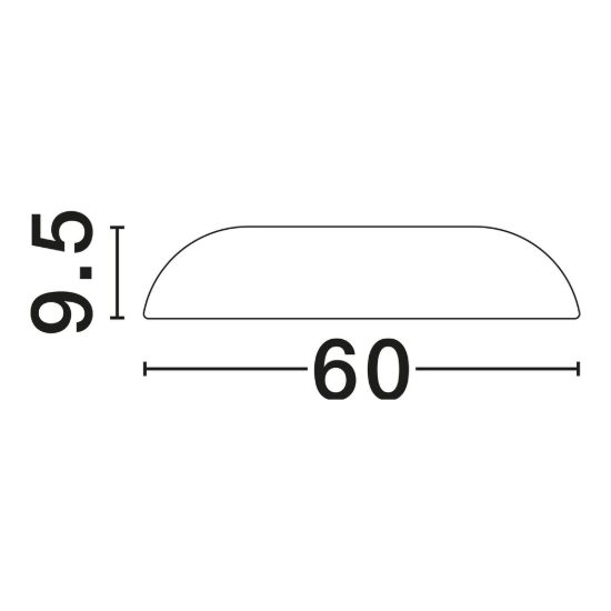 Plafoniera led 44w 3000k dimmerabile 60cm moderna rotonda bianca
