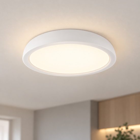 Plafoniera led 25w 3000k dimmerabile 45cm moderna rotonda bianca