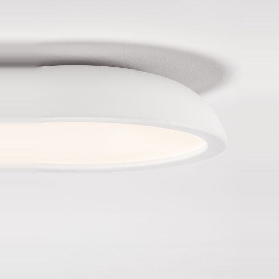 Plafoniera led 25w 3000k dimmerabile 45cm moderna rotonda bianca