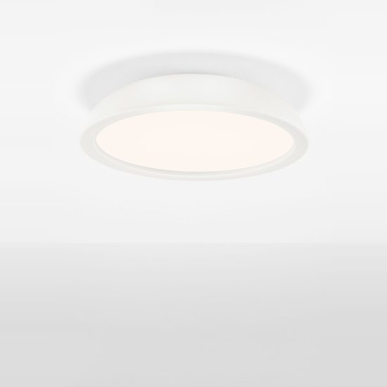 Plafoniera led 25w 3000k dimmerabile 45cm moderna rotonda bianca