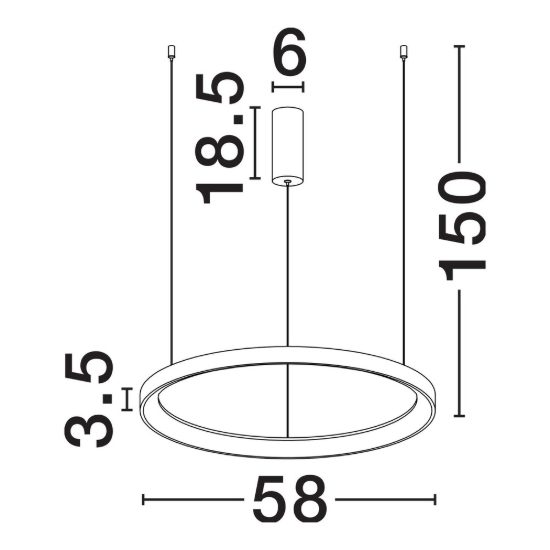 Lampadario a sospensione moderno nero sabbiato per soggiorno led 48w 3000k dimmerabile