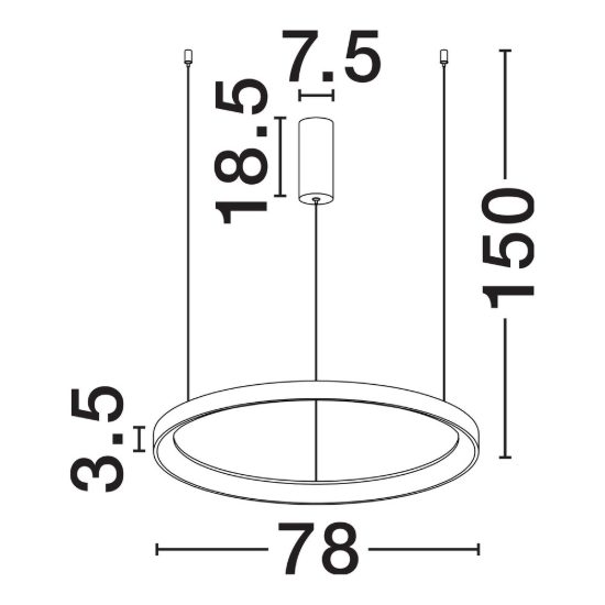 Lampadario a sospensione moderno nero sabbiato per soggiorno led 61w 3000k dimmerabile