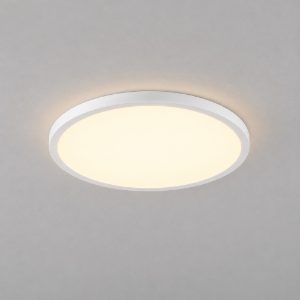Plafoniera led 35w cct 2700k 3000k dimmerabile 40cm per cucina moderna bianco