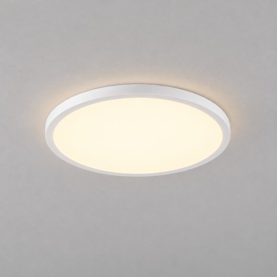 Plafoniera led 35w cct 2700k 3000k dimmerabile 40cm per cabina armadio moderna bianca