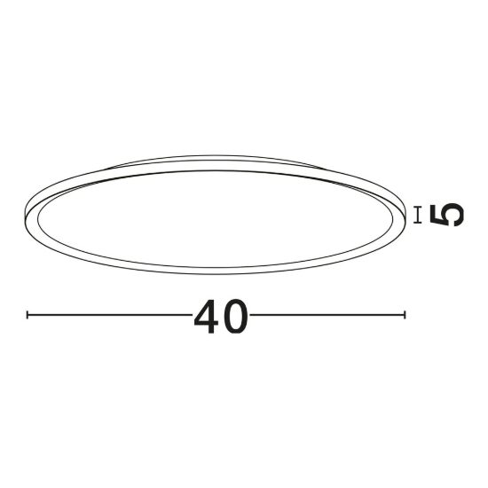 Plafoniera led 35w cct 2700k 3000k dimmerabile 40cm per cabina armadio moderna bianca