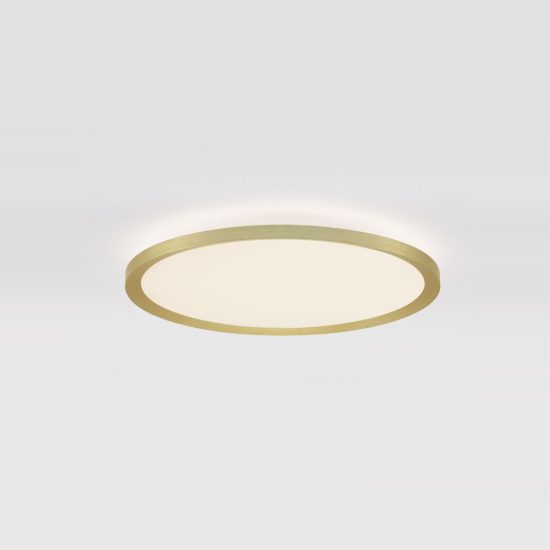 Plafoniera per cabina armadio moderna rotonda oro led 35w cct 2700k 3000k 40cm dimmerabile