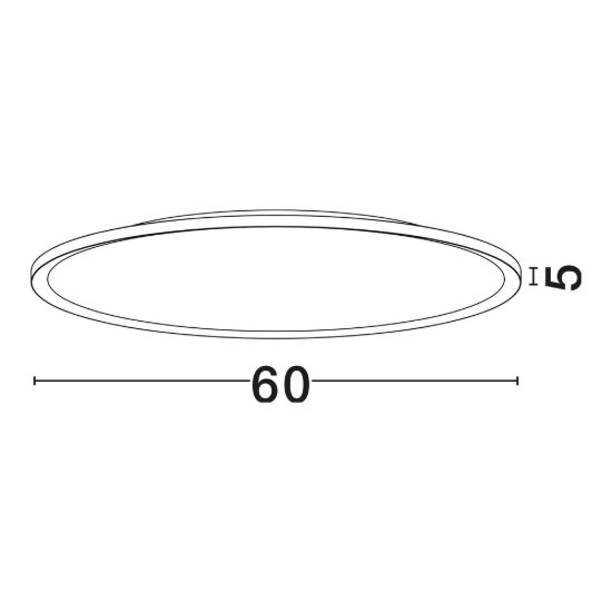 Plafoniera moderna rotonda nera led 55w cct 2700k 3000k 60cm dimmerabile